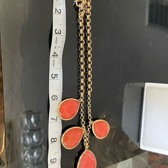 Fossil oranges gold tone necklace - Picture 5 of 5